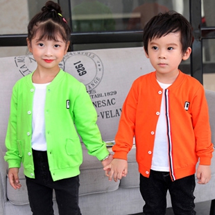 长袖运动服上衣男女童夹克衫