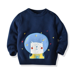2019秋冬款儿童小熊宇宙毛衣