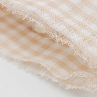  天然彩棉二层纱布 环保透气