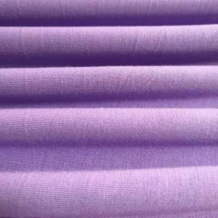 棉针织紫色T恤布料